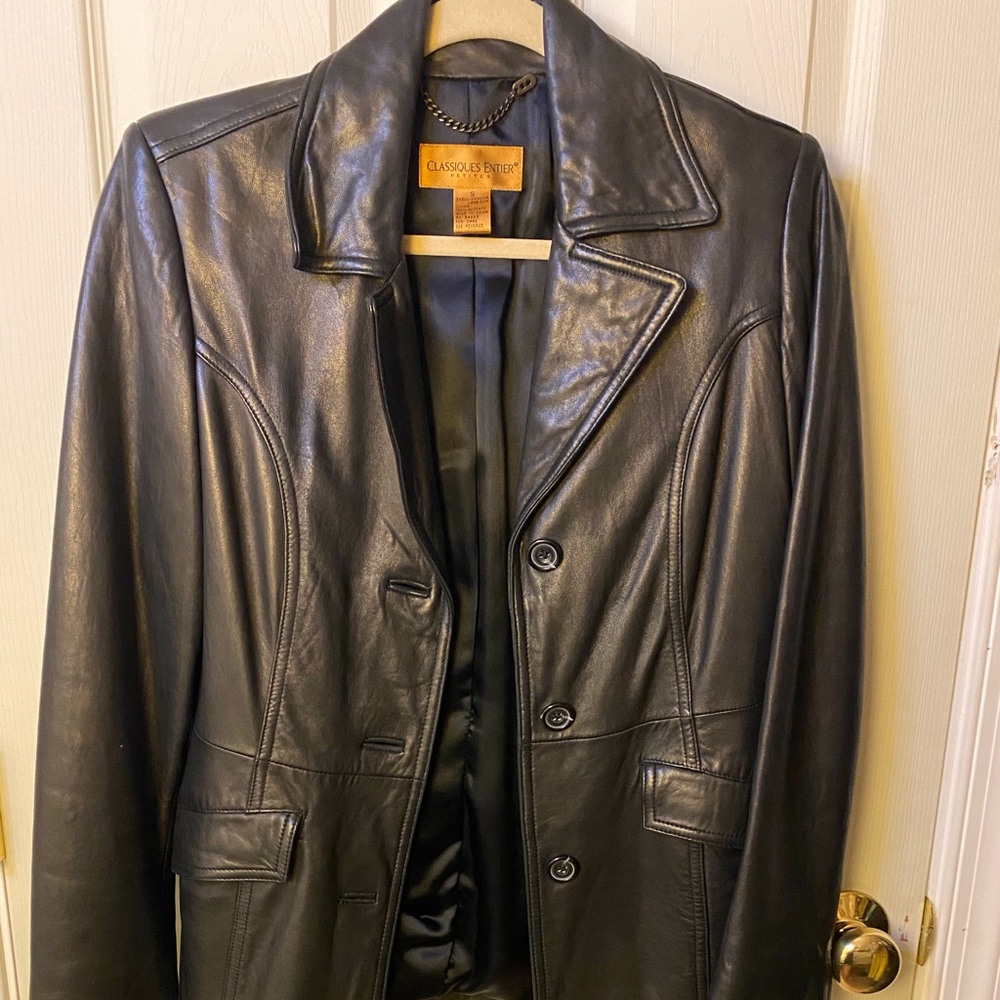 classique entier genuine leather jacket